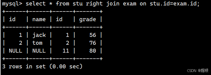 【MySQL】多表查询——内连接，左／右连接