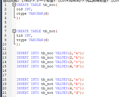 MySQL ---- SQL语法使用 大全